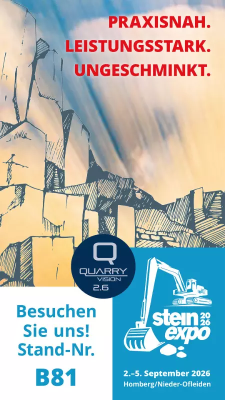 Flyer für die Stein-Expo 2026